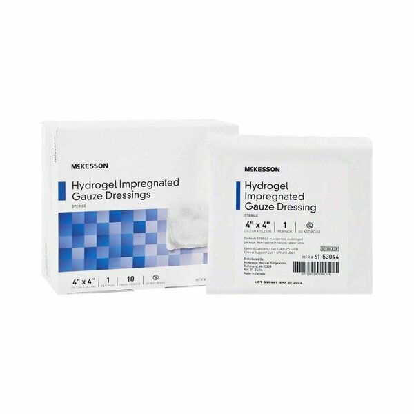 Mckesson Hydrogel Gauze Dressing, 4 x 4 Inch, 40PK 61-53044